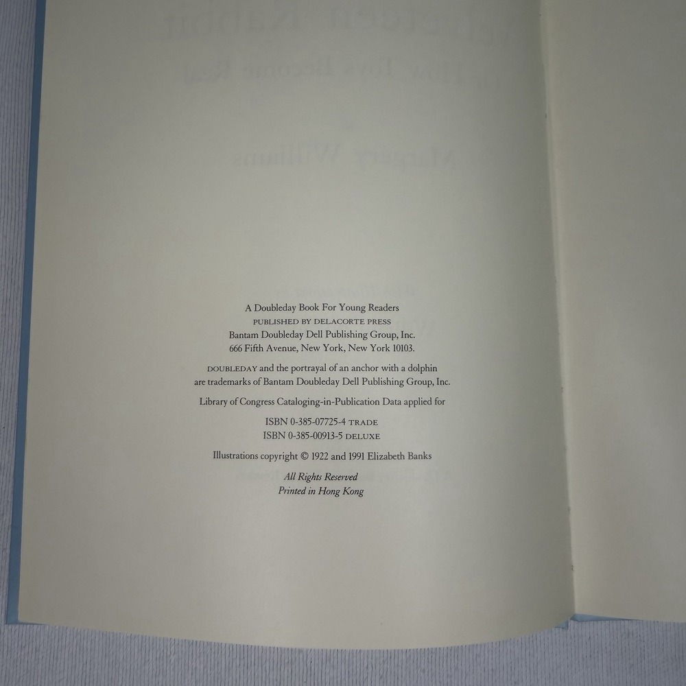 The Velveteen Rabbit Original Edition HC Classic Childrens Book Margery Williams - Picture 9 of 11
